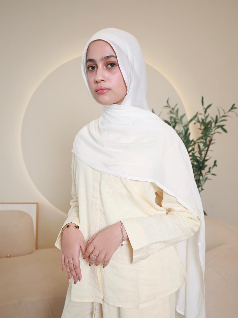 Safa Linen Set - Cream